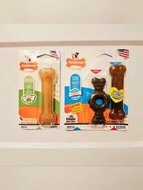 Nylabone 3pc Dog Chew Bone Bundle
